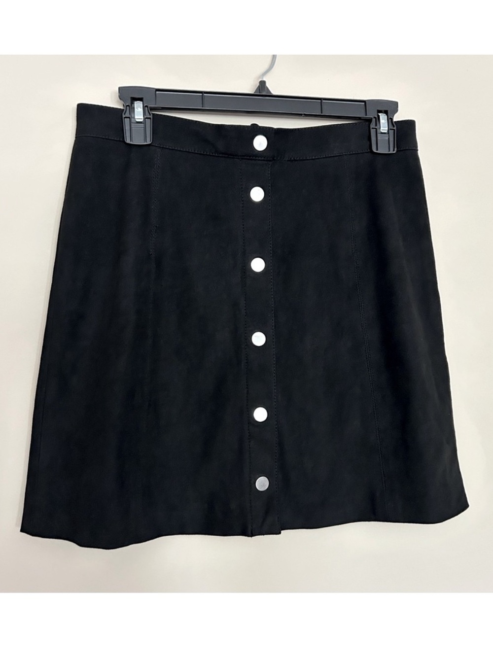 H&M Black A-line Mini Skirt with Zipper
